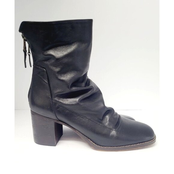 Chelsea‎ & Violet Freedom Black Block Heel Booties - Size 8 - Picture 3 of 7